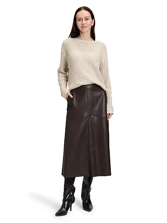 BETTY BARCLAY | Midi falda de efecto cuero | 